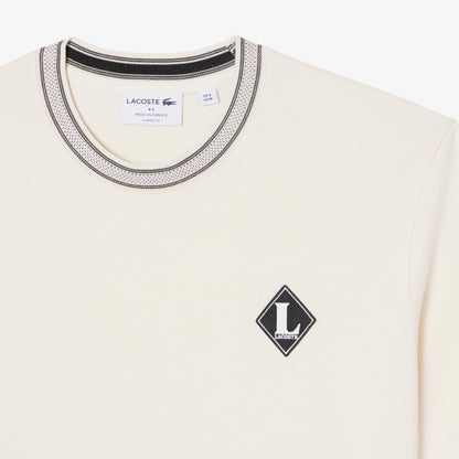 Lacoste Classic Fit Erkek Krem T-shirt