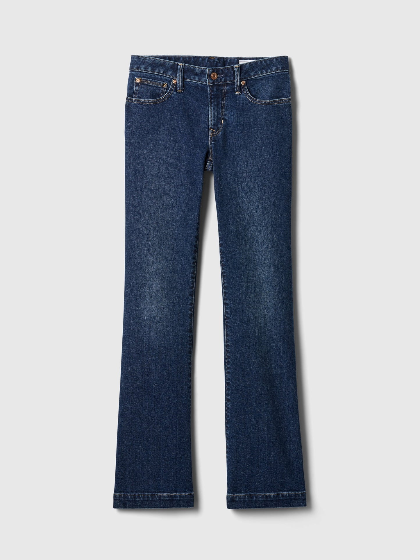 Koyu Mavi Low Rise Bootcut Jean Pantolon