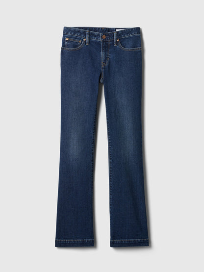 Koyu Mavi Low Rise Bootcut Jean Pantolon