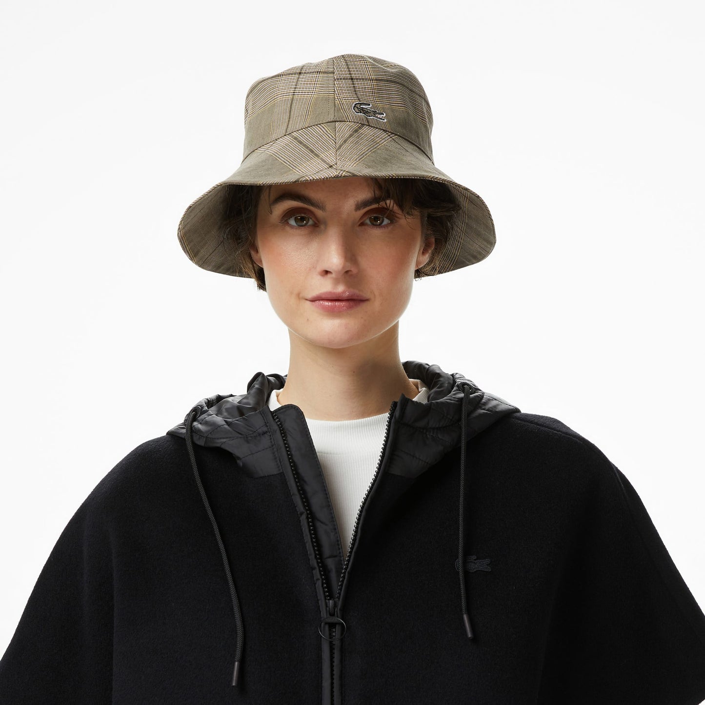 Lacoste Kadın Kapüşonlu Siyah Mont