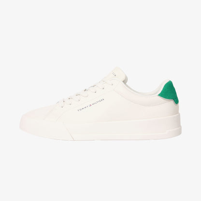 Tommy Hilfiger Court Leather Detail Essential Erkek Bej Spor Ayakkabı