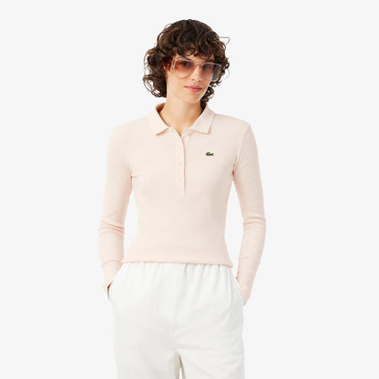 Lacoste L.12.d Slim Fit Kadın Pembe Polo