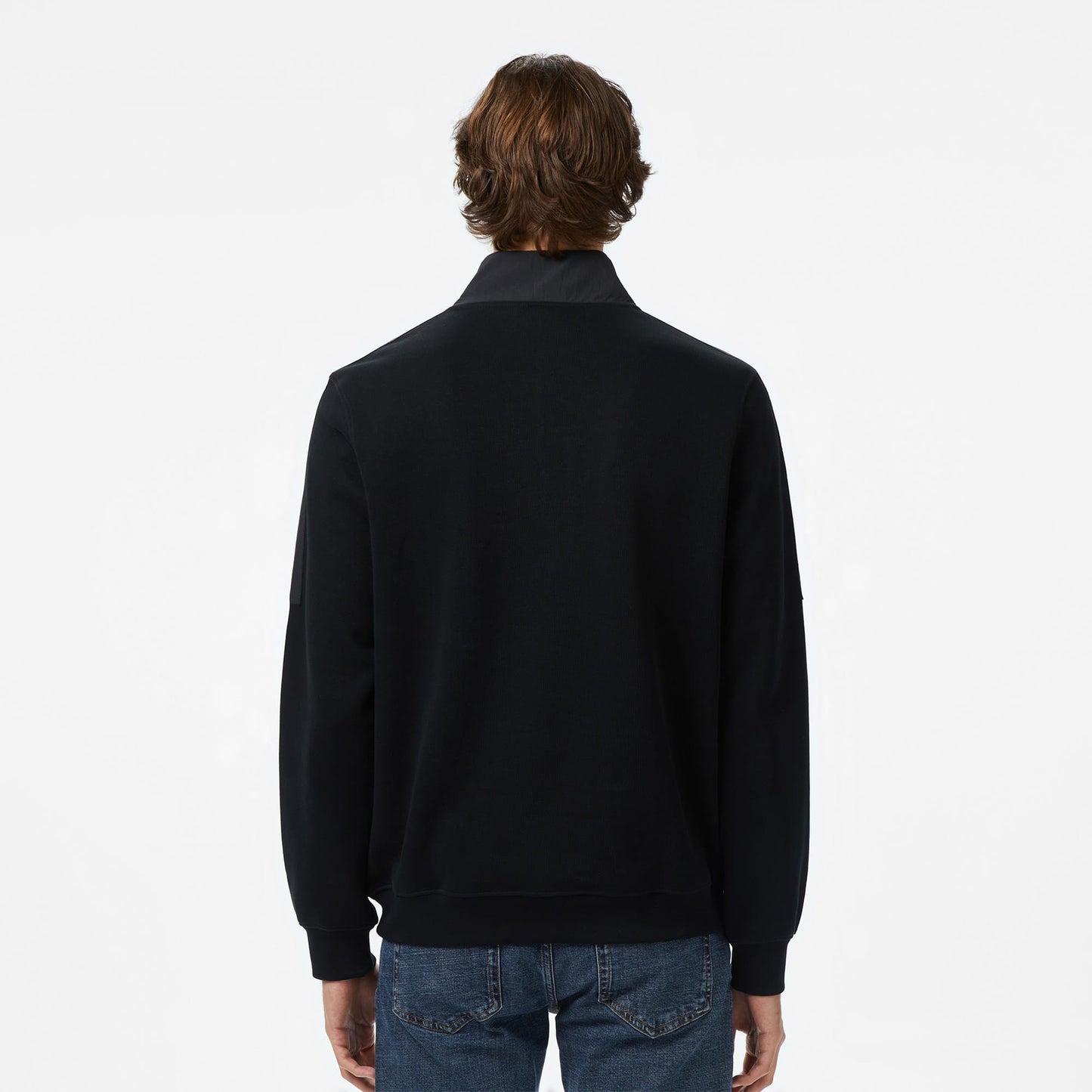 Lacoste Yarım Fermuarlı Erkek Siyah Sweatshirt