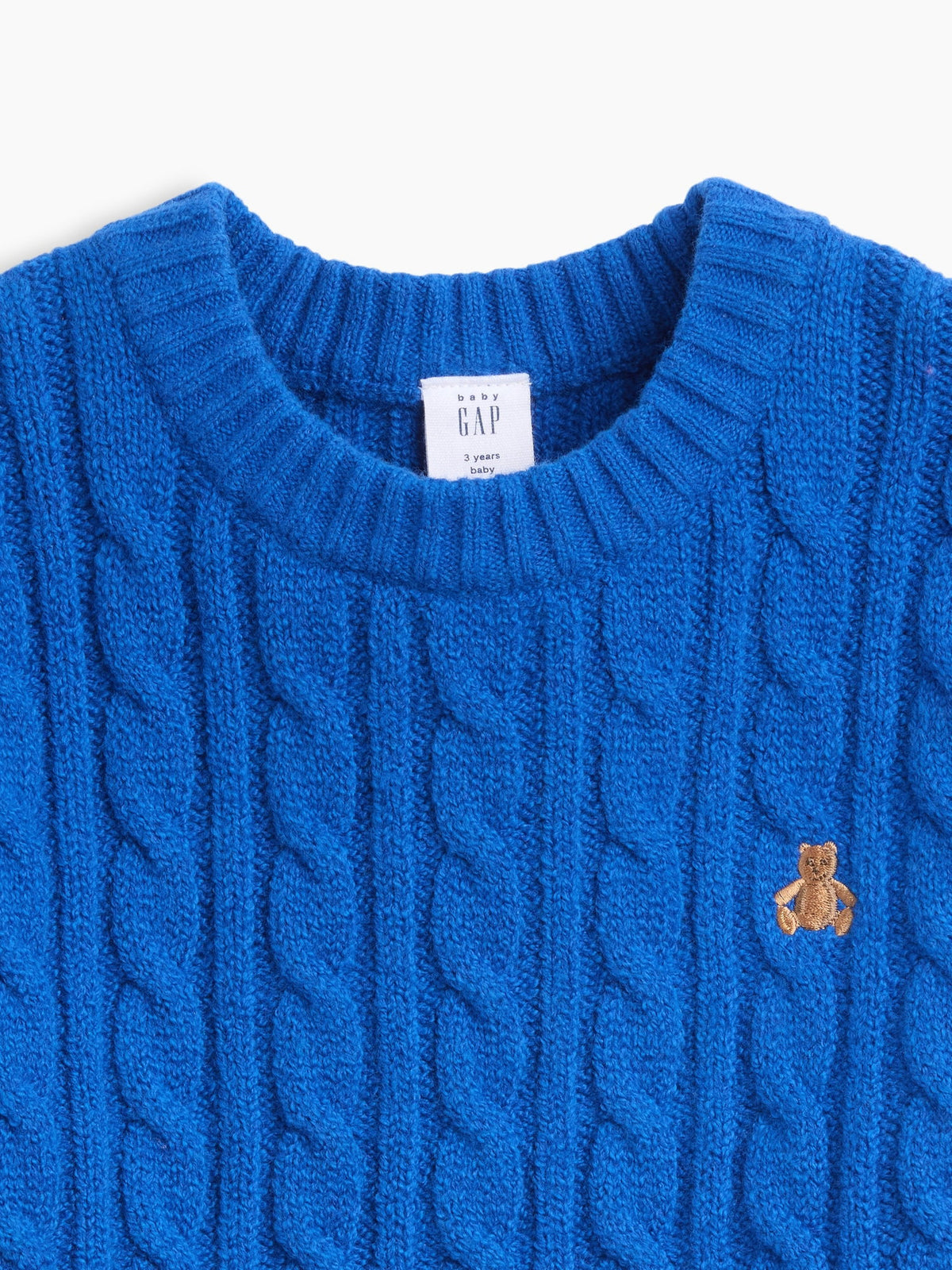 Kobalt Mavisi Cashsoft Cable-knit Kazak