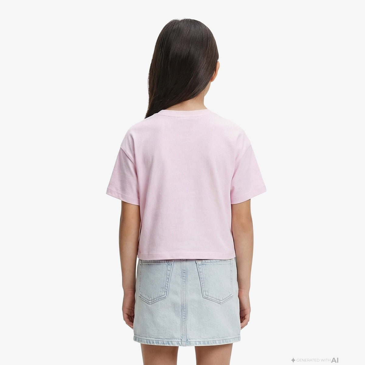 Calvin Klein Logo Boxy Çocuk Pembe T-shirt