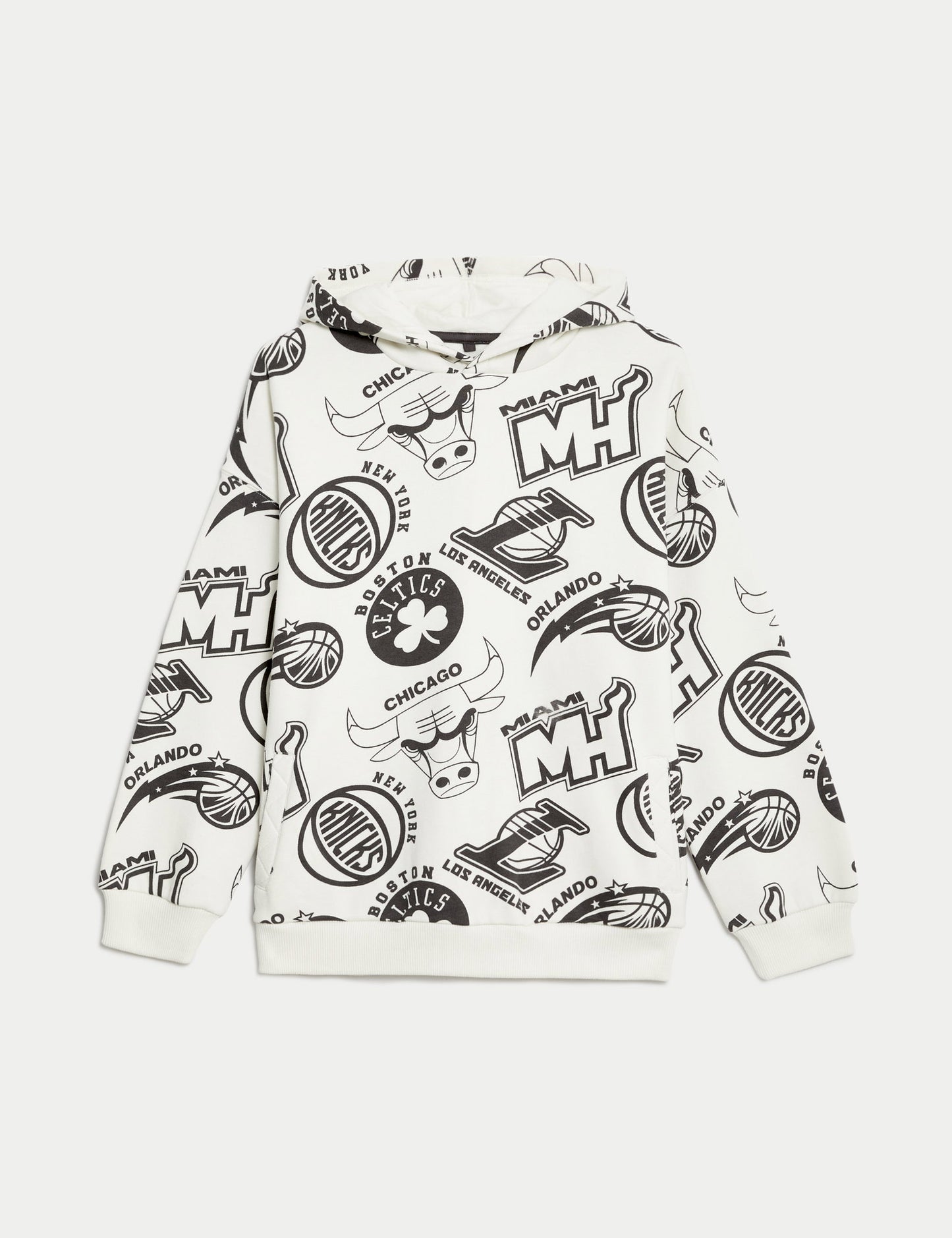 Nba Temalı Kapüşonlu Sweatshirt (6-16 Yaş)