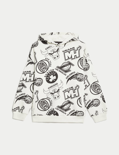 Nba Temalı Kapüşonlu Sweatshirt (6-16 Yaş)