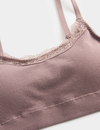 Ribanalı Dikişsiz Crop Top