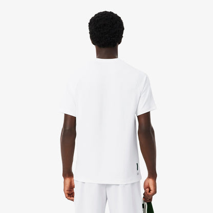 Lacoste Erkek Regular Fit Bisiklet Yaka Beyaz T-shirt
