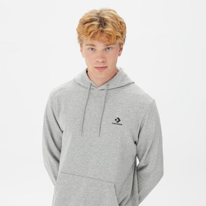 Converse Go-to Embroidered Star Chevron Unisex Gri Hoodie