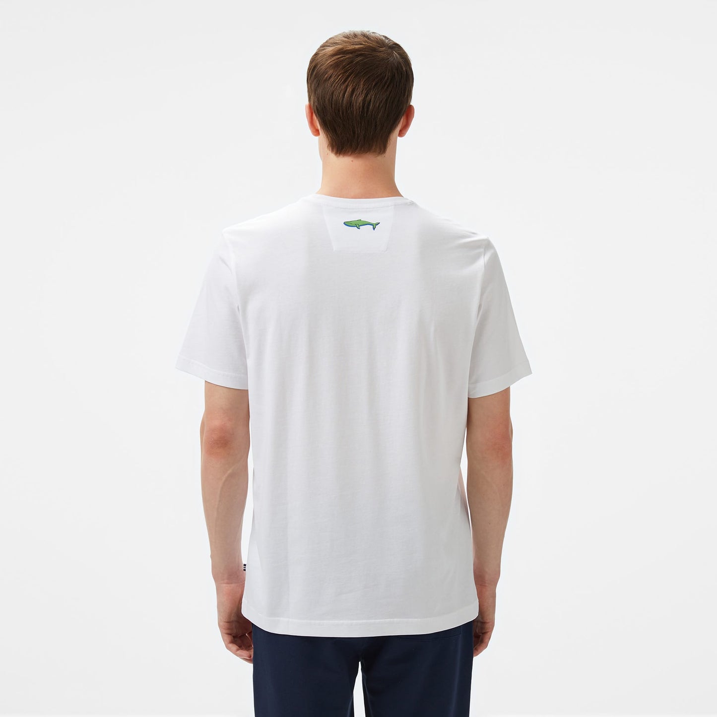 Nautica Erkek Beyaz Regular Fit Baskılı T-shirt