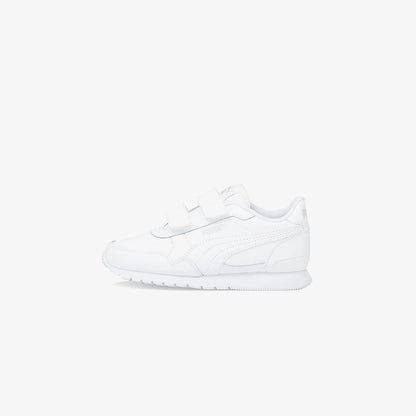 Puma St Runner V3 Leather Çocuk Beyaz Spor Ayakkabı