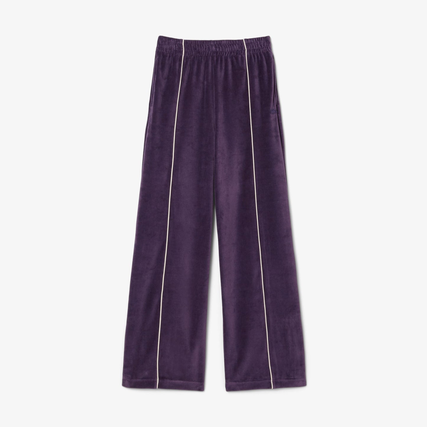 Lacoste Kadın Wide Leg Desenli Mor Eşofman Altı