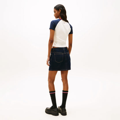 Tommy Hilfiger Slim Fit Miss Tommy Kadın Beyaz T-shirt