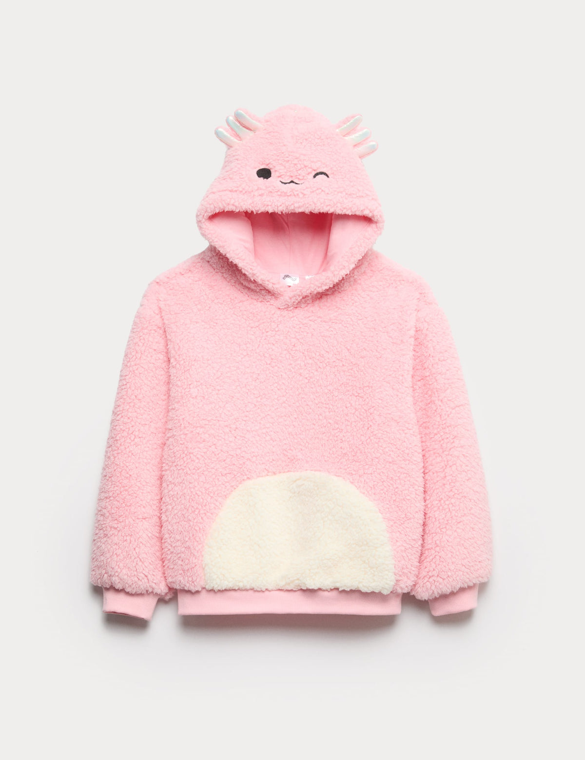 Squishmallows Kedili Borg Kapüşonlu Sweatshirt