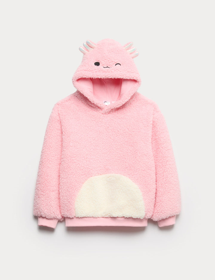 Squishmallows Kedili Borg Kapüşonlu Sweatshirt