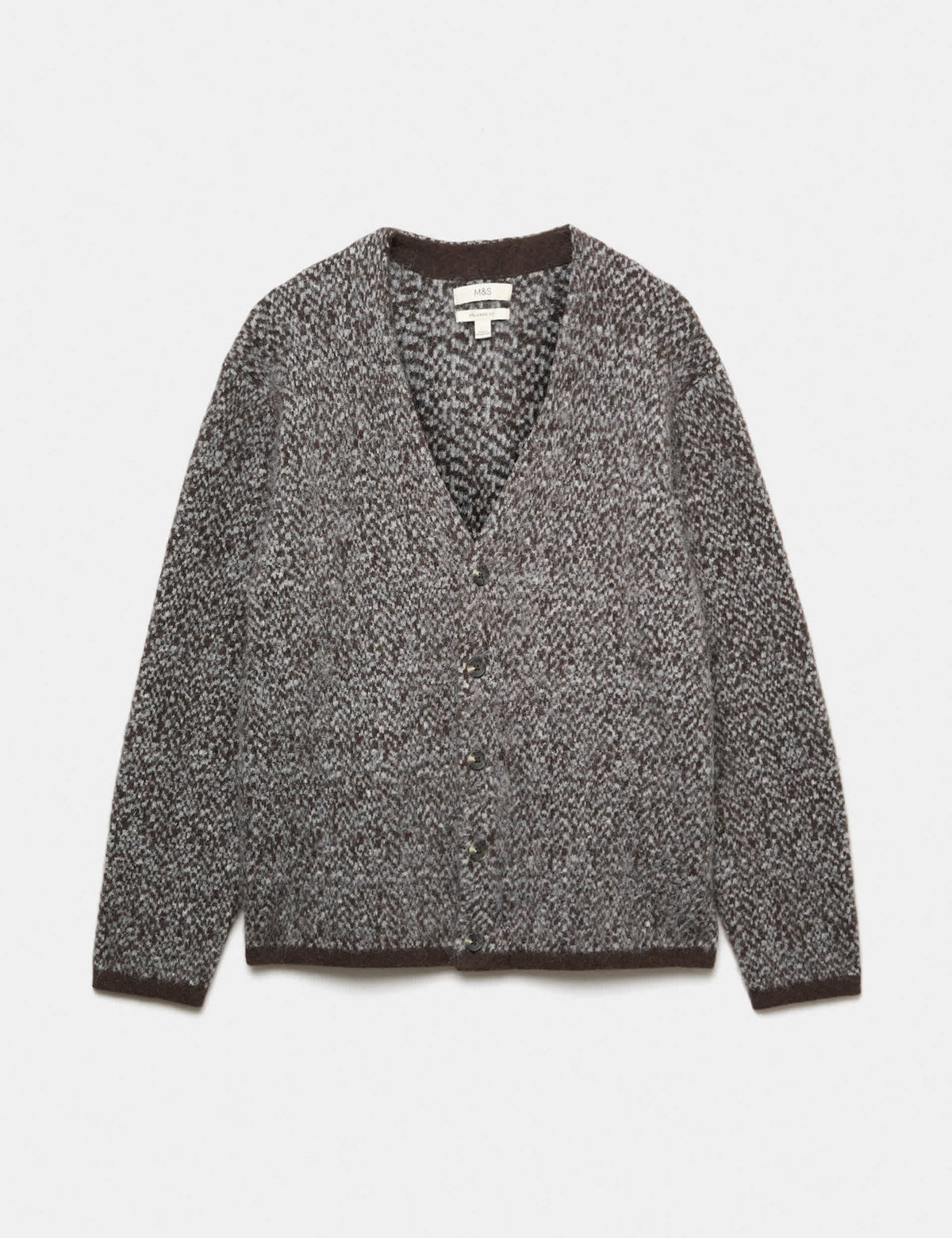 Desenli Relaxed Fit Triko Hırka