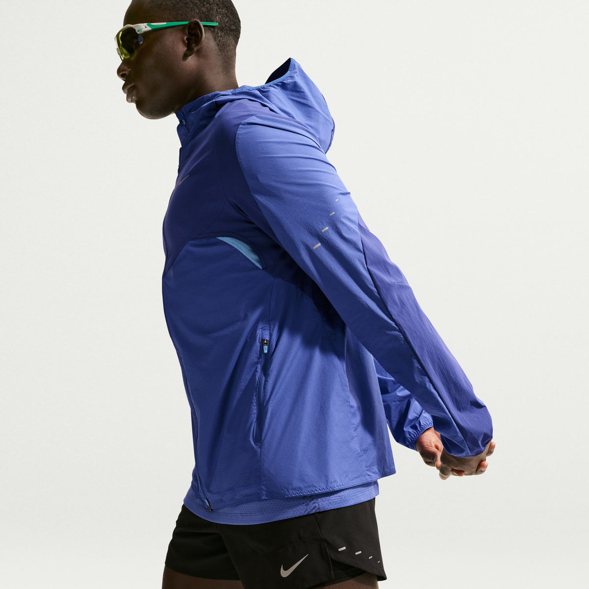 Nike Repel Stride Jacket Erkek Mavi Ceket