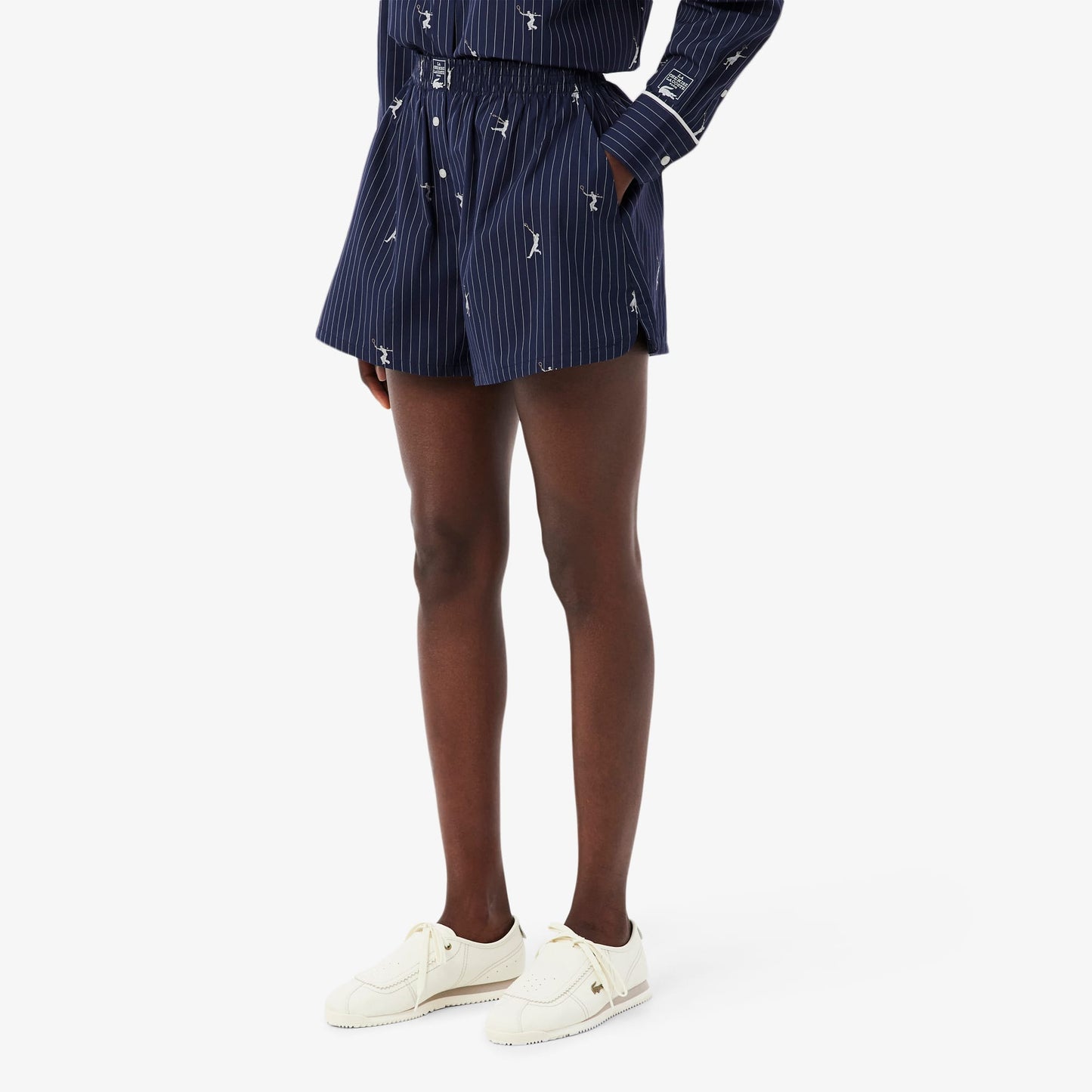 Lacoste Oversize Fit Kadın Lacivert Şort
