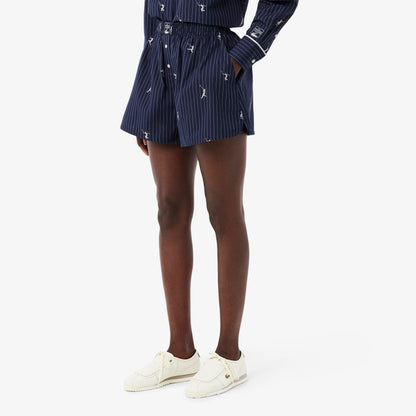 Lacoste Oversize Fit Kadın Lacivert Şort