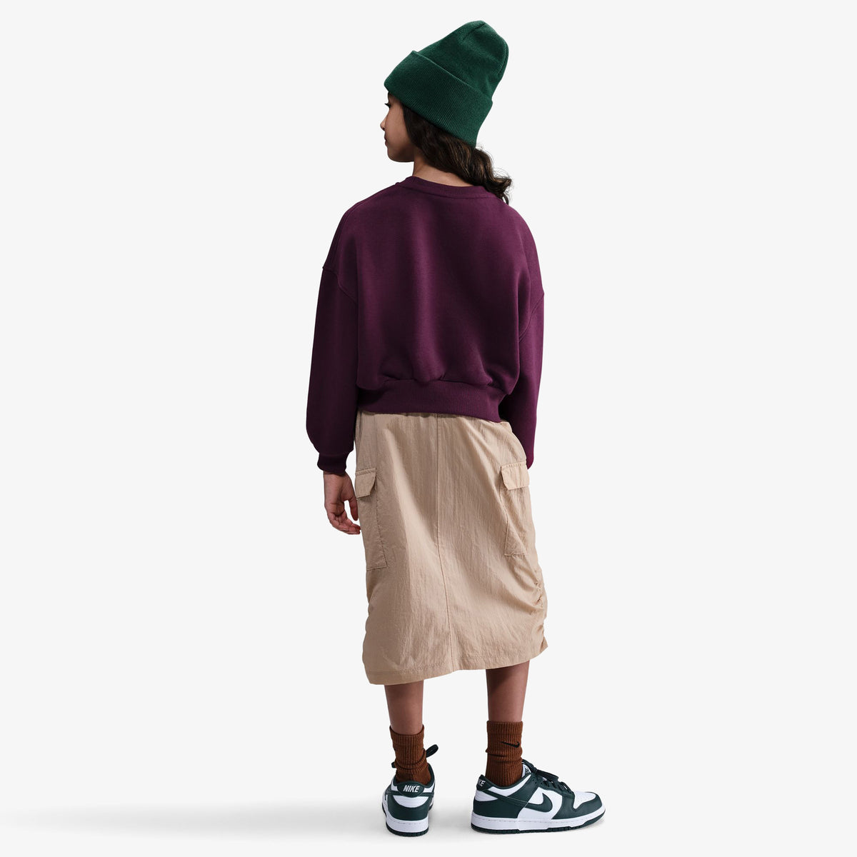 Nike Sportswear Club Fleece Çocuk Bordo Sweatshirt