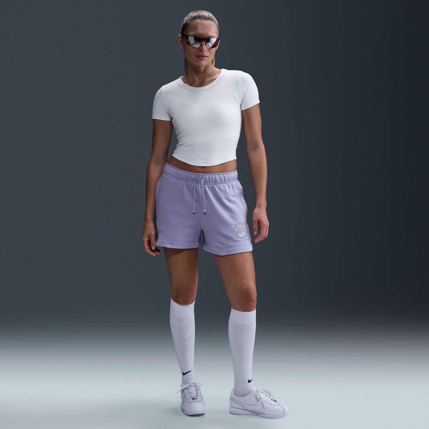Nike Sportswear Kadın Mor Şort