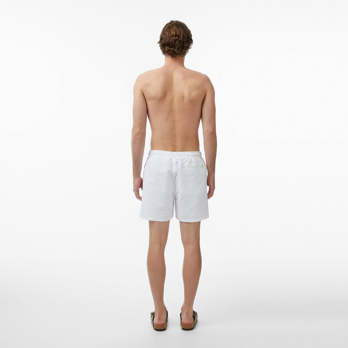 Calvin Klein Medium Drawstring Erkek Beyaz Deniz Şortu