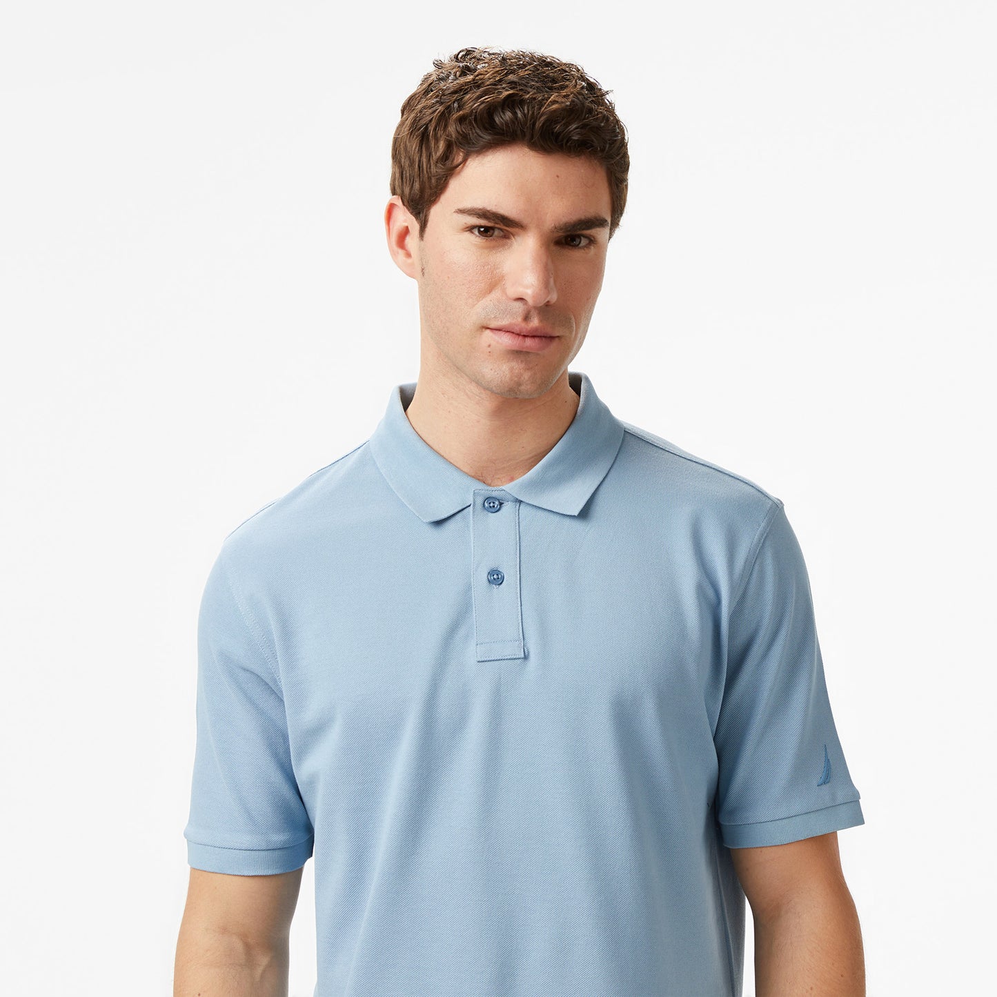 Nautica Erkek Mavi Regular Fit Polo Yaka T-shirt