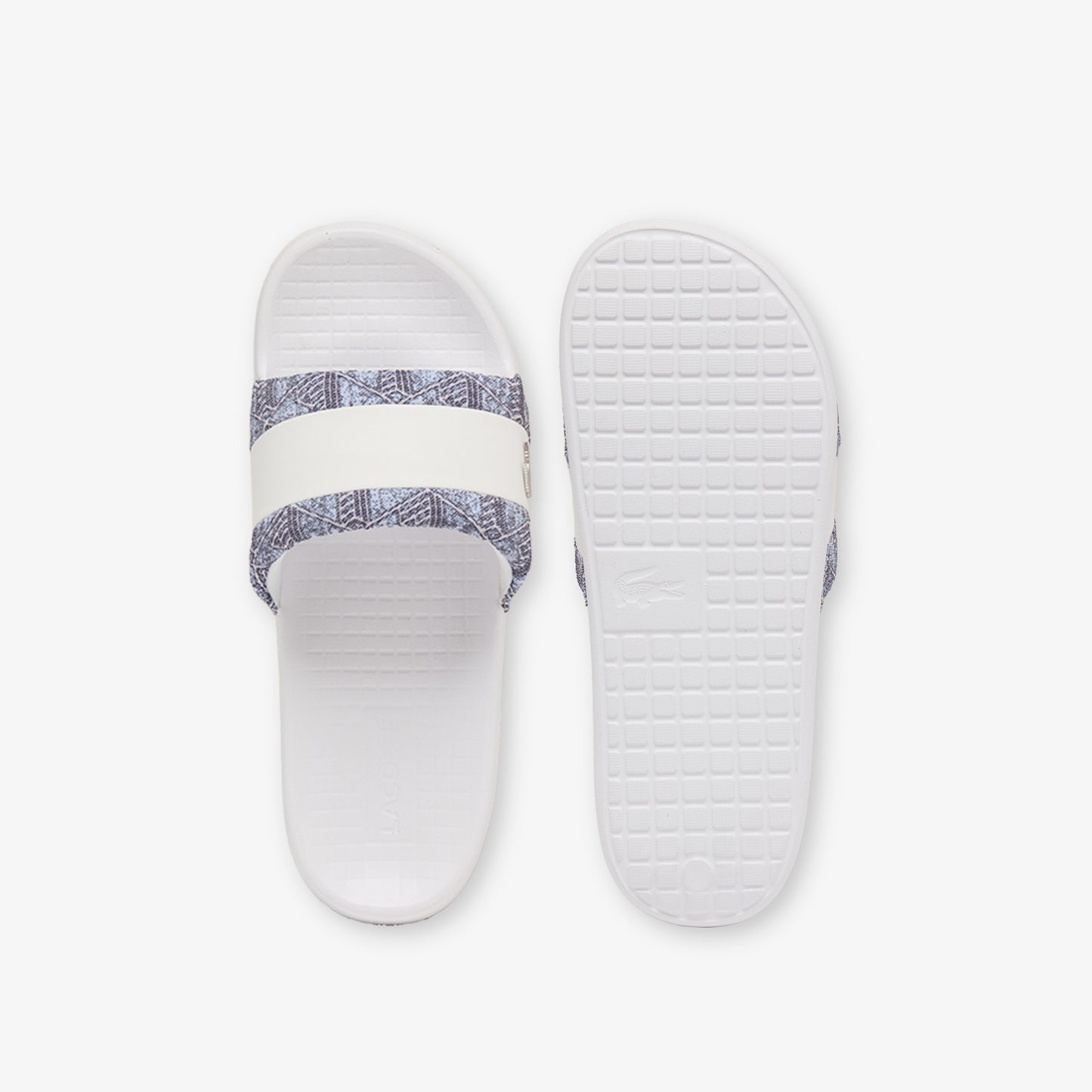 Lacoste Serve Slide Hybrid Erkek Beyaz Terlik