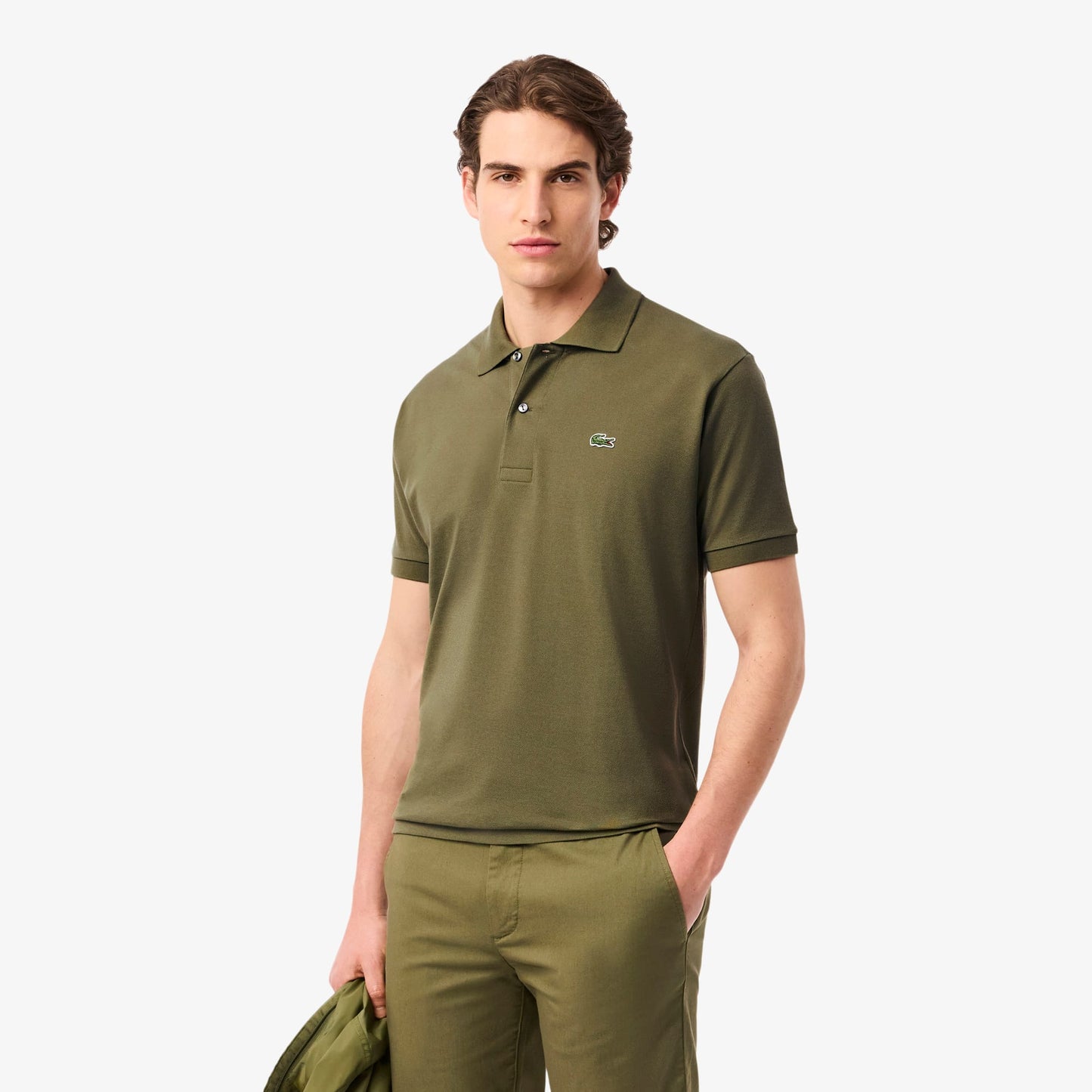 Lacoste L.12.12 Erkek Classic Fit Koyu Haki Polo