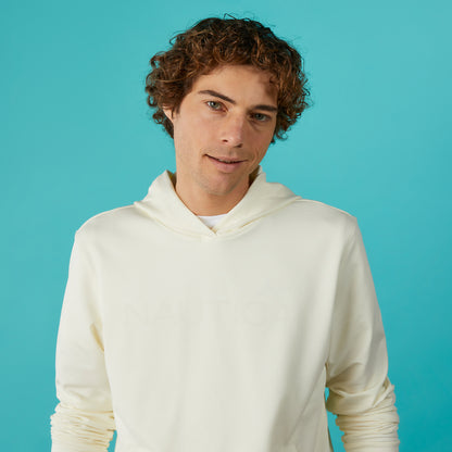 Nautica Erkek Krem Standart Fit Sweatshirt