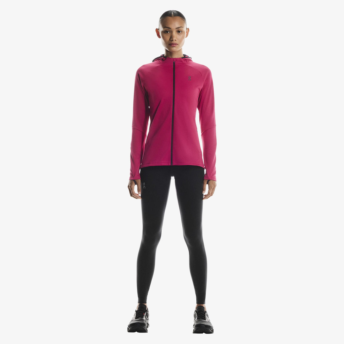 On Climate Zip Kadın Pembe Koşu Sweatshirt