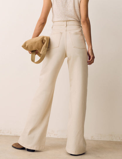 Yüksek Bel Wide Leg Pantolon