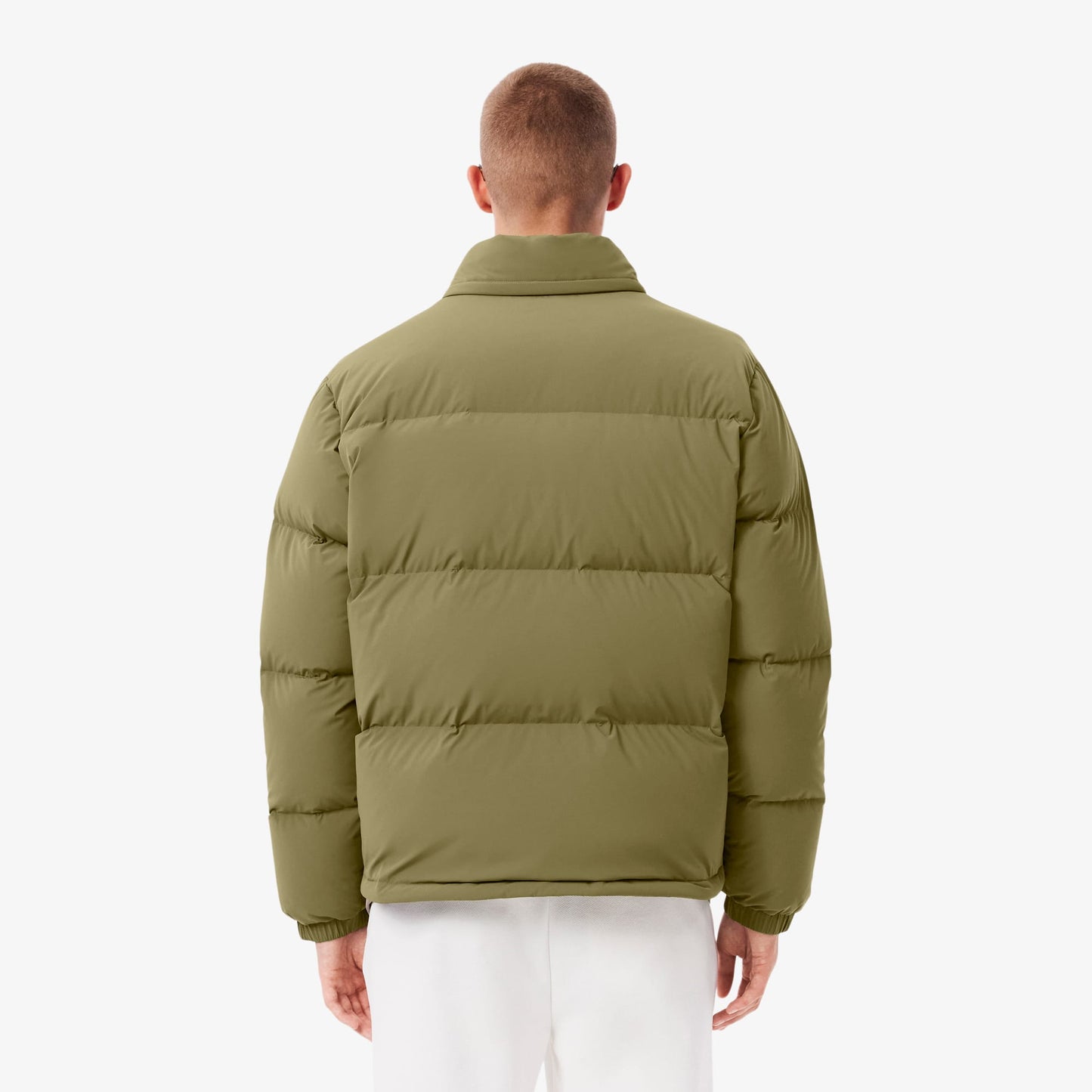 Lacoste Erkek Relaxed Fit Kapüşonlu Haki Mont