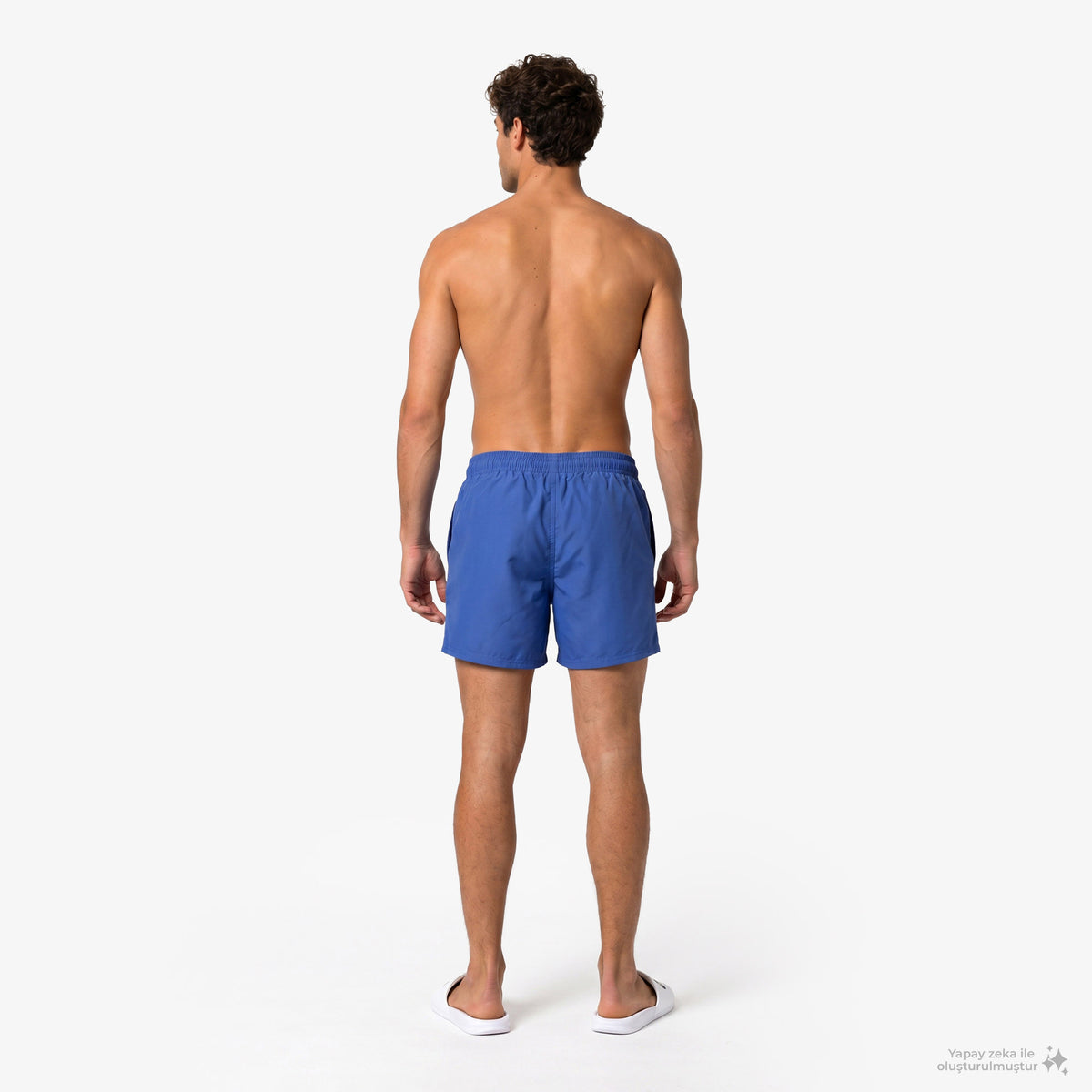 Nike Swim Breaker Solid Essential Erkek Mavi Deniz Şortu