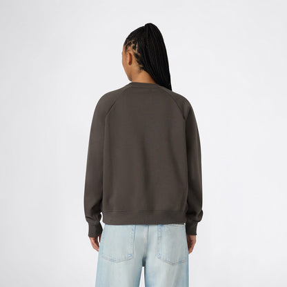 Champion Crewneck Kadın Haki Sweatshirt