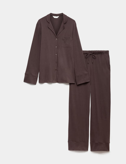 Pamuklu Modal Karışımlı Pijama Takımı