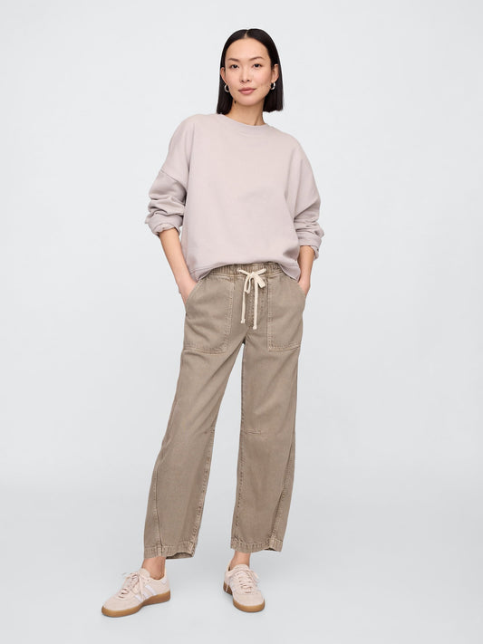 Bej Straight Jean Pantolon