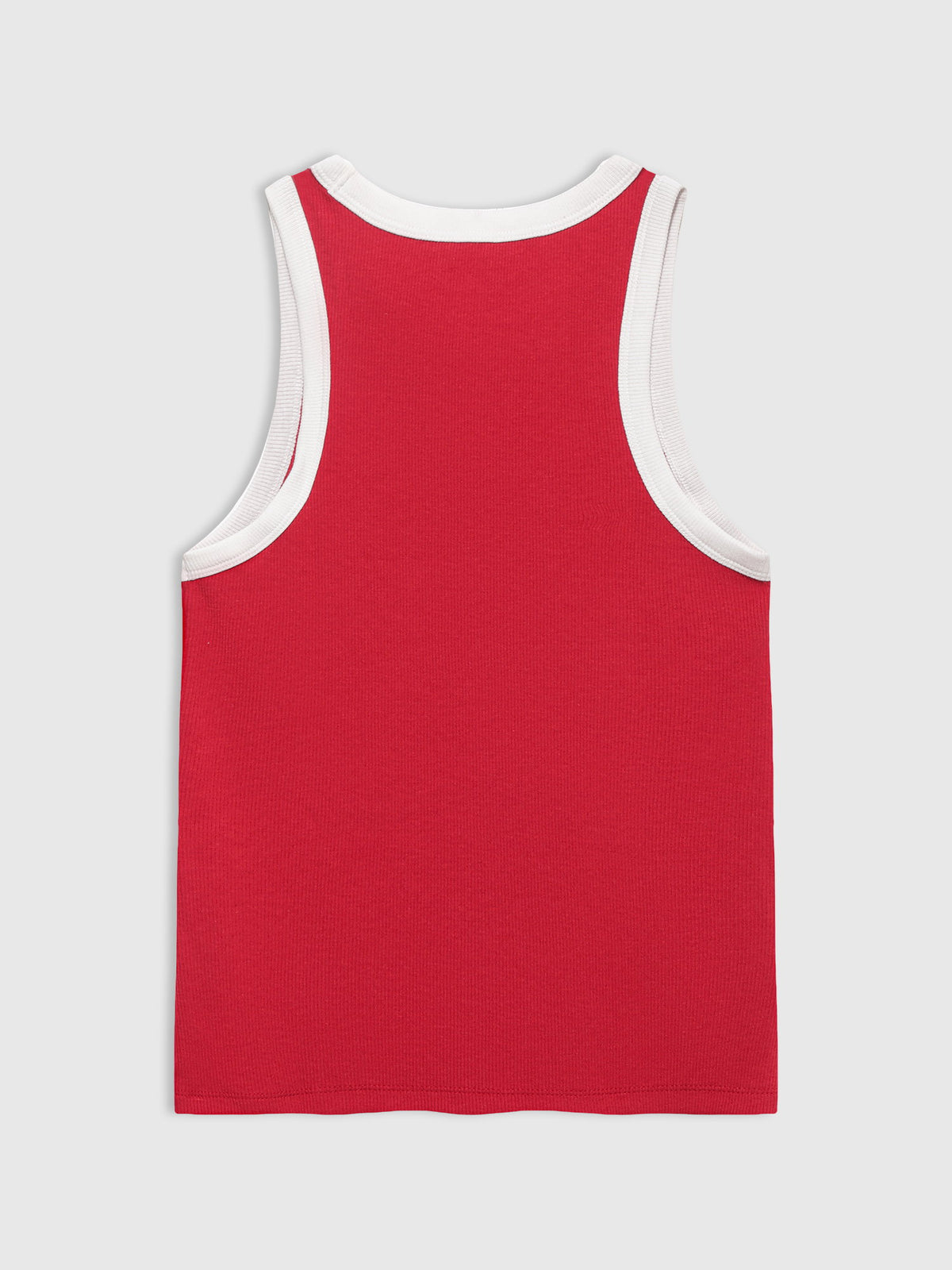 Kırmızı Gap Logo Fitilli Halter Yaka Atlet