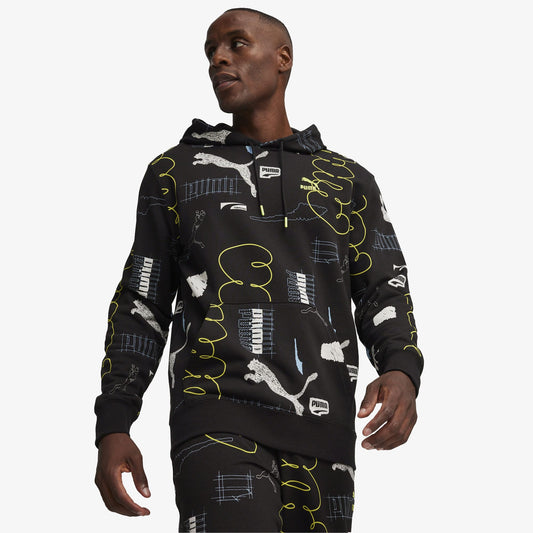 Puma Brand Love Erkek Siyah Hoodie