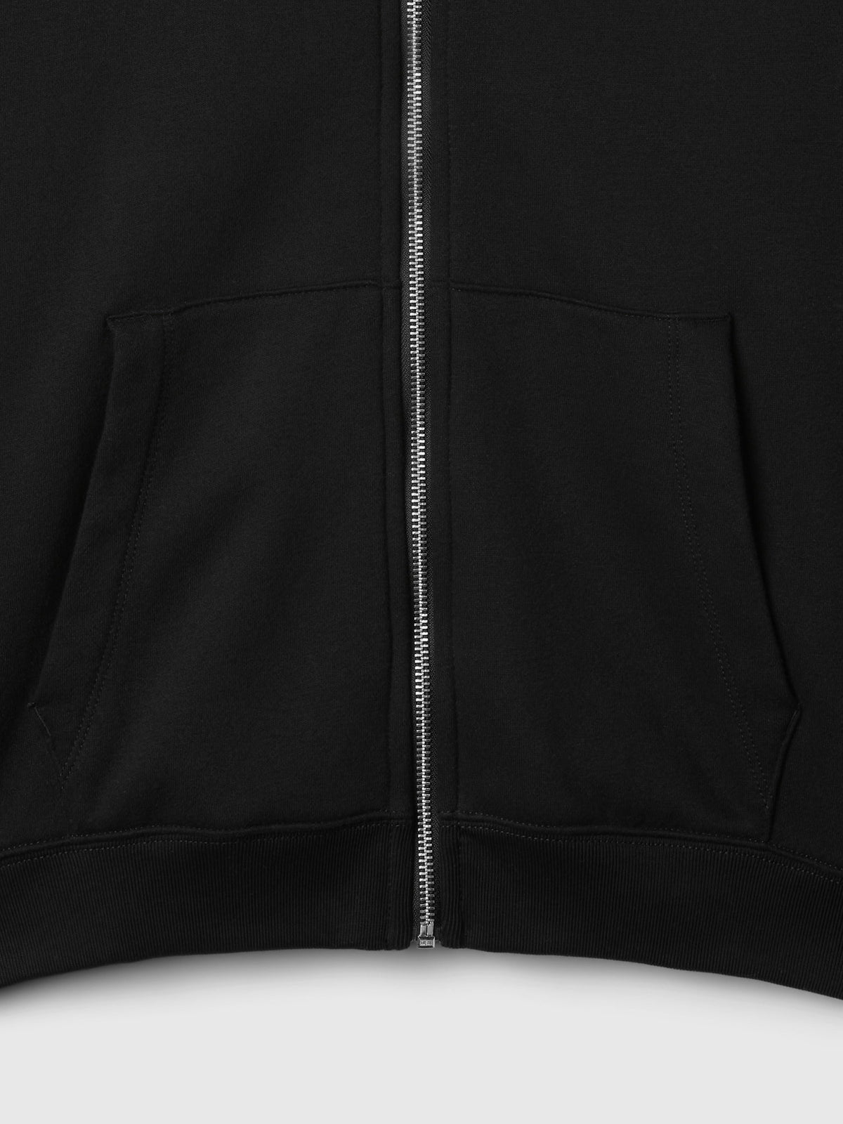 Siyah Vintagesoft Fermuarlı Sweatshirt