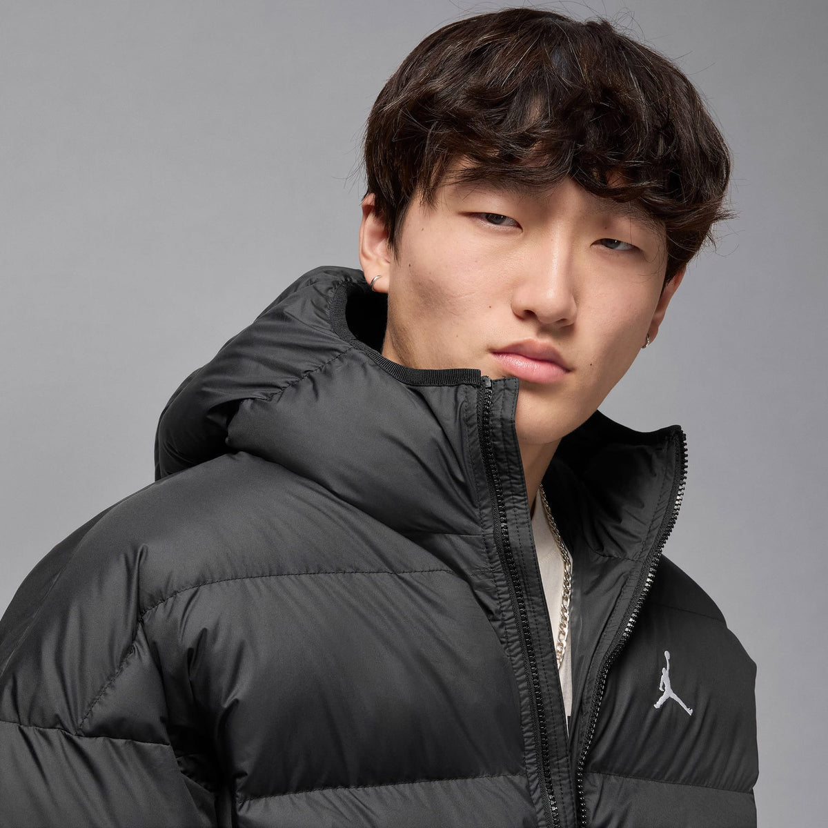 Jordan Brooklyn Puffer Erkek Siyah Mont