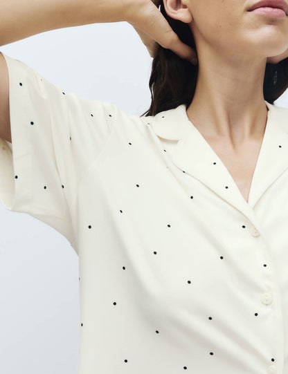 Desenli Pijama Takımı