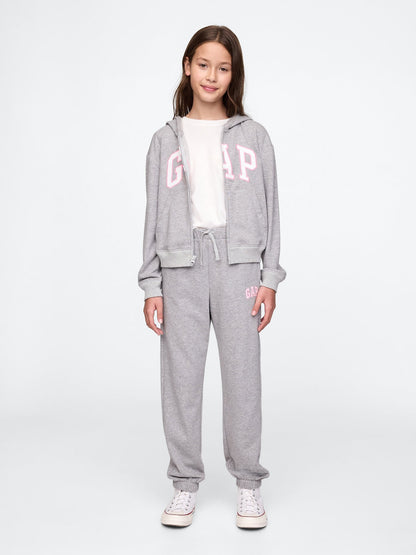 Gri Gap Logo Relaxed Havlu Kumaş Jogger Eşofman Altı