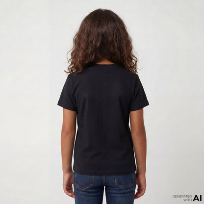 Market Fire Frolic Çocuk Siyah T-shirt
