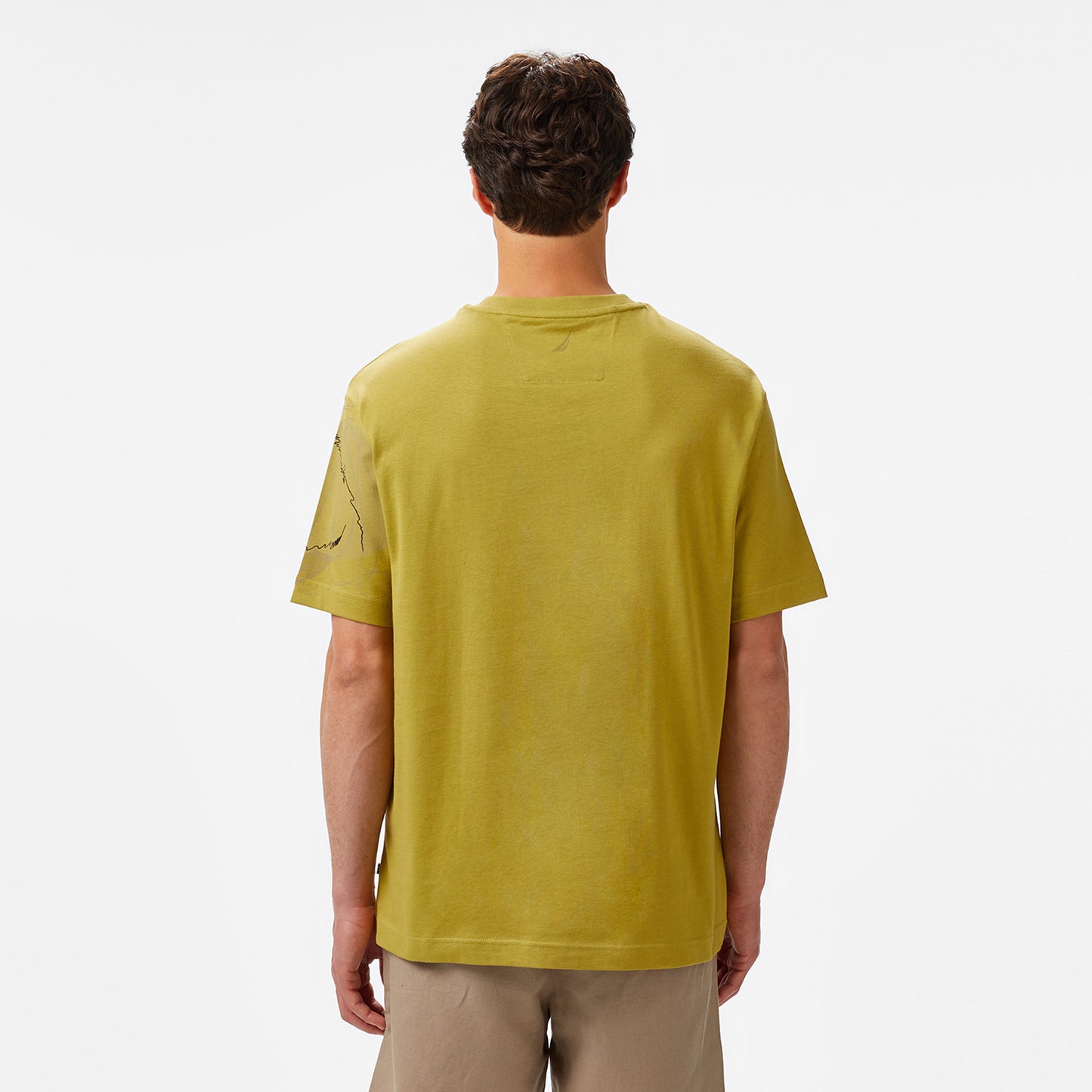 Nautica Erkek Yeşil Regular Fit Baskılı T-shirt