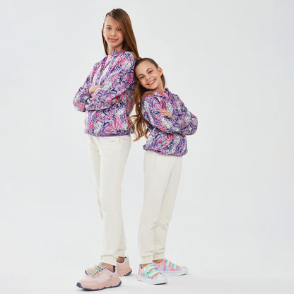 Skechers Micro Collection Full Zip Çocuk Mor Ceket