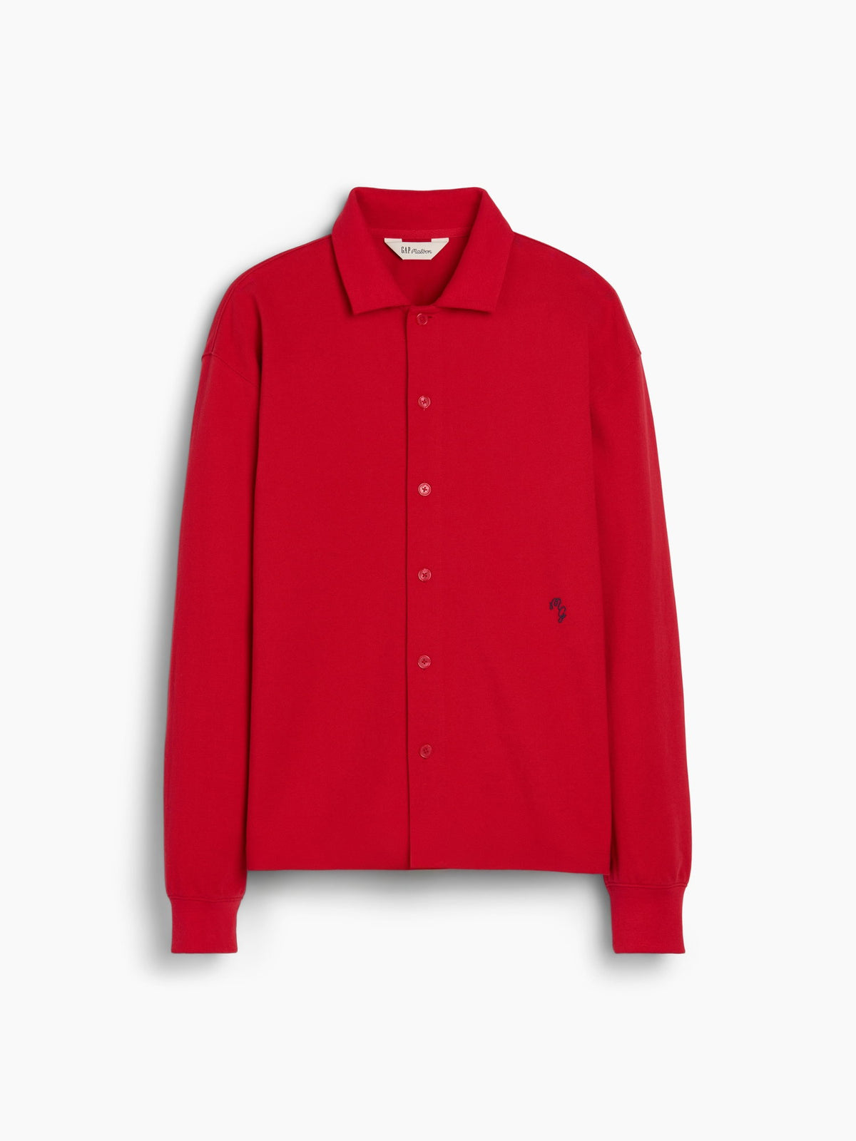 Kırmızı Gap × Malbon Pique Polo Over Gömlek