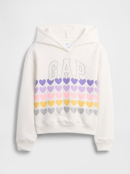 Beyaz Relaxed Gap Logo Sweatshirt