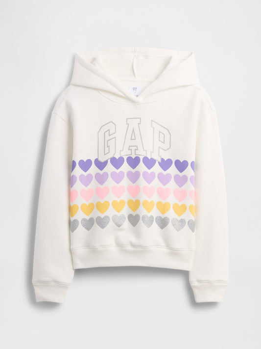 Beyaz Relaxed Gap Logo Sweatshirt